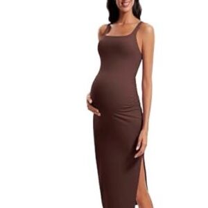 CRZ Yoga Brown Maternity Dress NWT- color discontinued